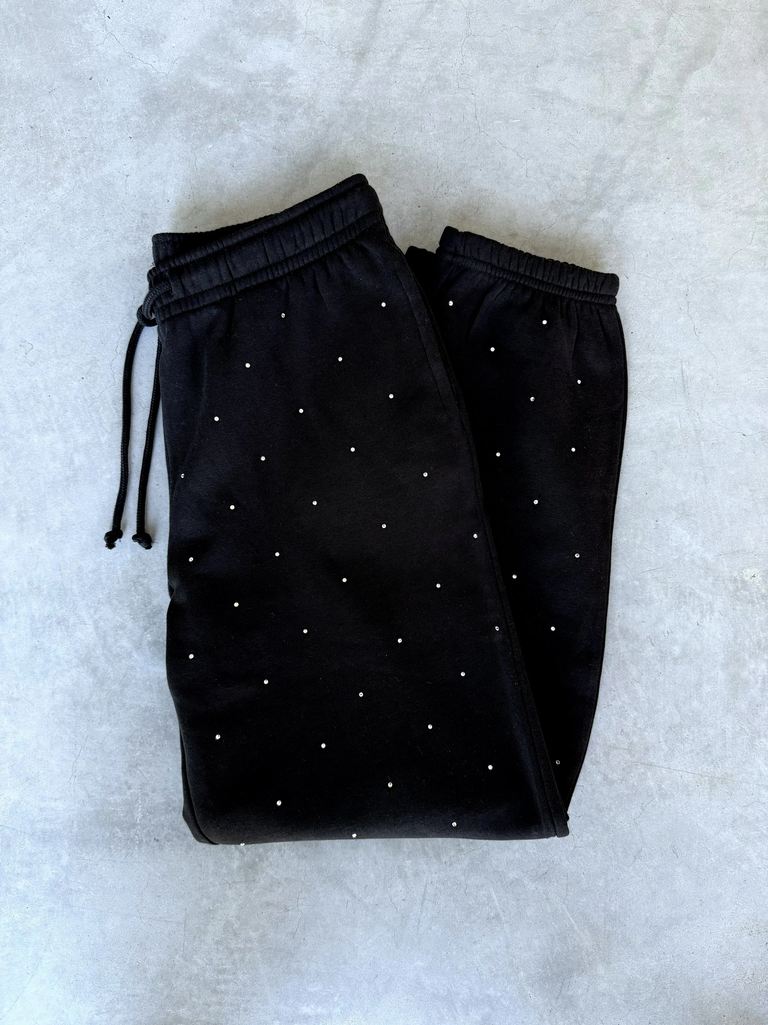 RHINESTONE SWEATPANTS — FOR THE LOVE OF ROCKSTARS RHINESTONE SWEATPANTS — FOR THE LOVE OF ROCKSTARS